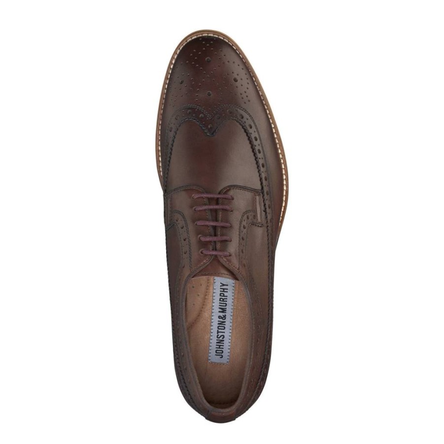 Men Johnston & Murphy | Johnston ' Murphy Conard Wingtip Mahogany+20-2233