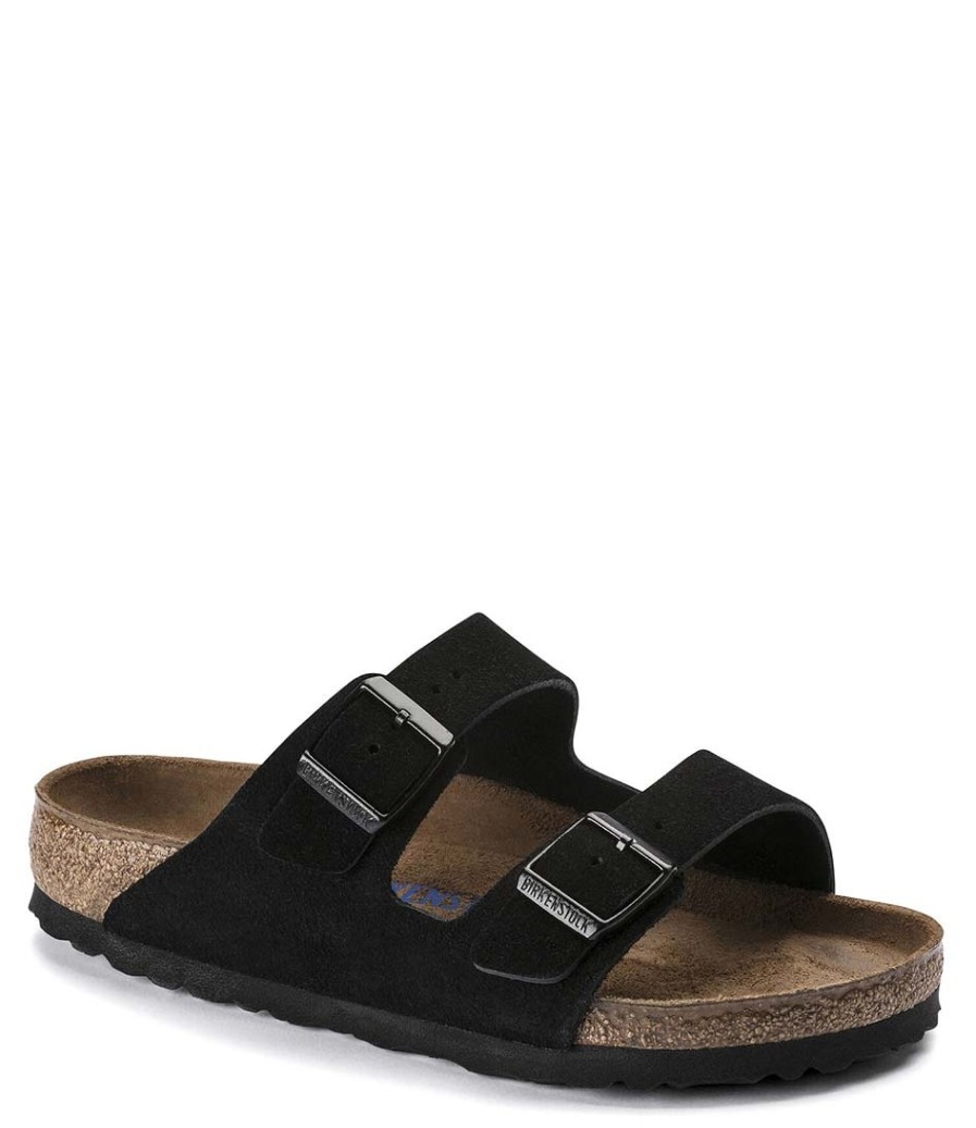 Women Birkenstock | Birkenstock 951323 Ari Sfb Blk+Narrow