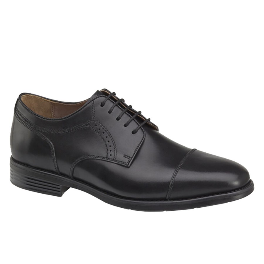 Men Johnston & Murphy | Johnston ' Murphy Branning Cap Toe Black